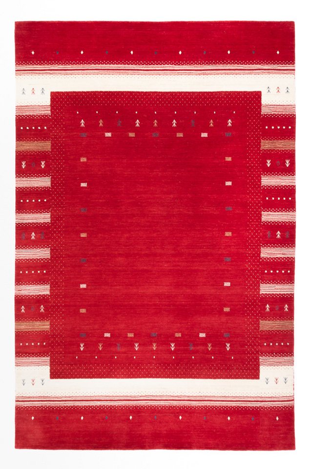 morgenland Wollteppich Aurora Flair - Gabbeh Teppich - Loribaft Softy, rechteckig, Höhe: 1,2 mm, Sehr weicher Flor von morgenland