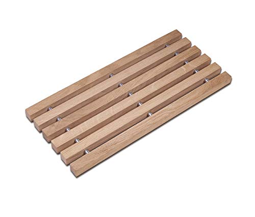 moritzhome Topfuntersetzer Eiche, Massivholzuntersetzer, Untersetzer für heiße Töpfe, Pfannen und Auflaufformen von moritzhome