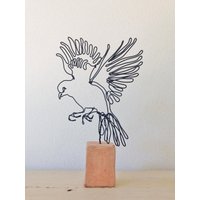 Drahtskulptur Vogel Im Flug von morphingpot