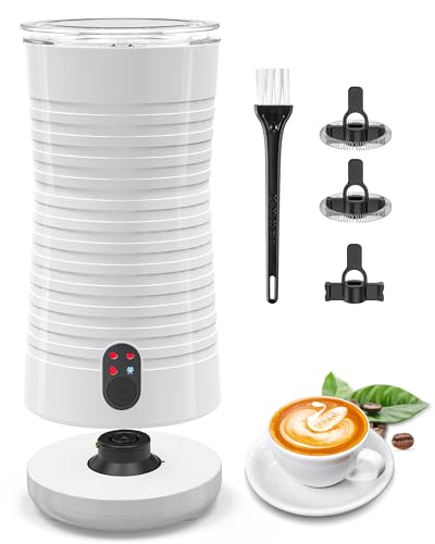 Morpilot Automatischer elektrischer Milchaufschäumer Stab, Milchaufschäumer Schaummacher, 4 in 1, freie Wahl der Dicke des Schaums, leise und Antihaftbeschichtung - weiß Morpilot Automatischer elektrischer Milchaufschäumer Stab, Milchaufschäumer Schaummacher, 4 in 1, freie Wahl der Dicke des Schaums, leise und Antihaftbeschichtung - weiß von morpilot