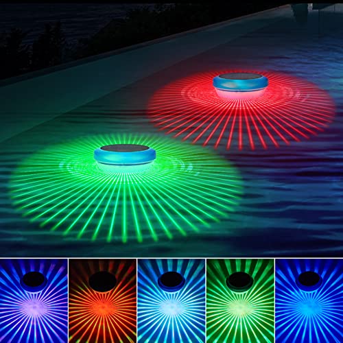 morxinle Solar Schwimmende Pool Licht,LED poolbeleuchtung mit Farbwechsel Wasserdicht Teichbeleuchtung für Garten Deko,Unterwasser Licht für Schwimmbädern,Wasserparks verwendet und Pool,Teich,Brunnen von morxinle