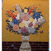 Ein Einzigartiges Stück Mosaikkunst; Personalisiertes Hochzeits - Oder Jahrestagsgeschenk; Für Haus Garten Ein Einzigartiges Stück Mosaikkunst; Personalisiertes Hochzeits - Oder Jahrestagsgeschenk; Für Haus Garten von mosaicsbyhippo