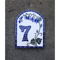 Mosaik Hausnummer, Auf Bestellung Mit Verschiedenen Größen, Farben Und Motiven Erhältlich | Chat On Convo Zum Besprechen von mosaicsbyhippo