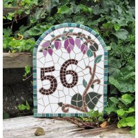 Mosaik Hausnummer, Auf Bestellung Mit Verschiedenen Größen, Farben Und Motiven Erhältlich | Chat On Convo Zum Besprechen von mosaicsbyhippo