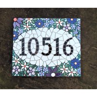 Mosaik-Hausnummer, Auf Bestellung Mit Verschiedenen Größen, Farben Und Themen Erhältlich Mosaik-Hausnummer, Auf Bestellung Mit Verschiedenen Größen, Farben Und Themen Erhältlich von mosaicsbyhippo