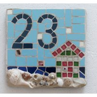 Mosaik Hausnummer, Gemacht, Um Mit Vielzahl Von Größen, Farben Und Designs Erhältlich Mosaik Hausnummer, Gemacht, Um Mit Vielzahl Von Größen, Farben Und Designs Erhältlich von mosaicsbyhippo