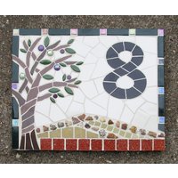 Mosaik Hausnummer Schild Benutzerdefinierte Bordstein Appeal Decor Mosaik Hausnummer Schild Benutzerdefinierte Bordstein Appeal Decor von mosaicsbyhippo