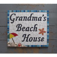 Mosaik Hausschild, Namensplakette; Verschiedene Größen Und Designs Erhältlich Für Zu Hause Oder Im Büro von mosaicsbyhippo
