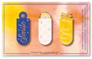 Magnetlesezeichen / bookmarker Smile | 3er Set | magnetisches Lesezeichen charmant illustriert | farbenfrohe Sommerstimmung von moses