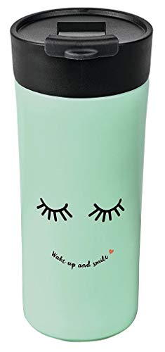 moses 80660 Praktischer Thermobecher für Kaffee & Tee To Go | Kaffeebecher mit Deckel für unterwegs | 450ml Fassungsvermögen | cook & STYLE Isolierbecher | In mintgrün, 18/8 Edelstahl, Grün moses 80660 Praktischer Thermobecher für Kaffee & Tee To Go | Kaffeebecher mit Deckel für unterwegs | 450ml Fassungsvermögen | cook & STYLE Isolierbecher | In mintgrün, 18/8 Edelstahl, Grün von moses