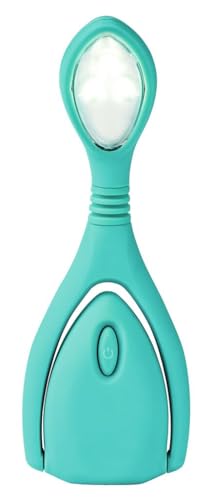 moses. Fernweh Leselicht Lumi® Plus Recharge Türkis, Klemmleuchte mit stufenlosem Dimmer zum Lesen im Dunkeln, wiederaufladbare LED-Leselampe im trendigen Look, für zu Hause und unterwegs von moses