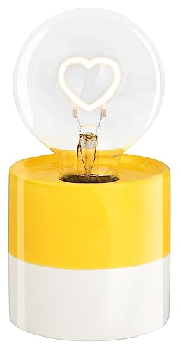 moses. Smile LED-Dekoleuchte Glühbirne mit Herz, batteriebetriebene Tischlampe mit LED-Licht, dekorative Beleuchtung für die ganze Wohnung, Hochzeiten oder Feiern, Gelb moses. Smile LED-Dekoleuchte Glühbirne mit Herz, batteriebetriebene Tischlampe mit LED-Licht, dekorative Beleuchtung für die ganze Wohnung, Hochzeiten oder Feiern, Gelb von moses