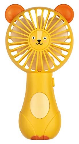 moses. lustiger Tier-Ventilator | Handventilator für Kinder | Luftiger Löwen-Ventilator für angenehmen Wind von moses