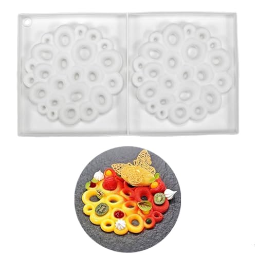 Silikonformen, antihaftbeschichtet, lebensmittelecht, für Schokolade, Süßigkeiten, Gelee, Eiswürfel, Cupcake-Backform, Muffinform (kreisförmige Blasen) von mostsom