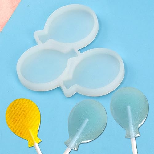 mostsom Silikonform für Lutscher mit Ballondesign, für Schokoladenkuchen, Kuchendekoration, Küchenfondant, Backgeschirr, 2 Stück (F_-Ballon) von mostsom