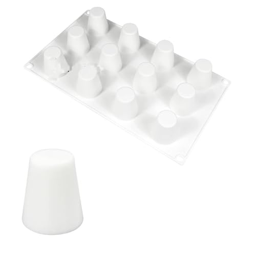 mostsom Zylinderförmige Mousse-Kuchenform für die Herstellung von Schokolade, Muffin, Eis, Schnapsglas, Küchen-Backwerkzeug (D_ Curve Cup) von mostsom