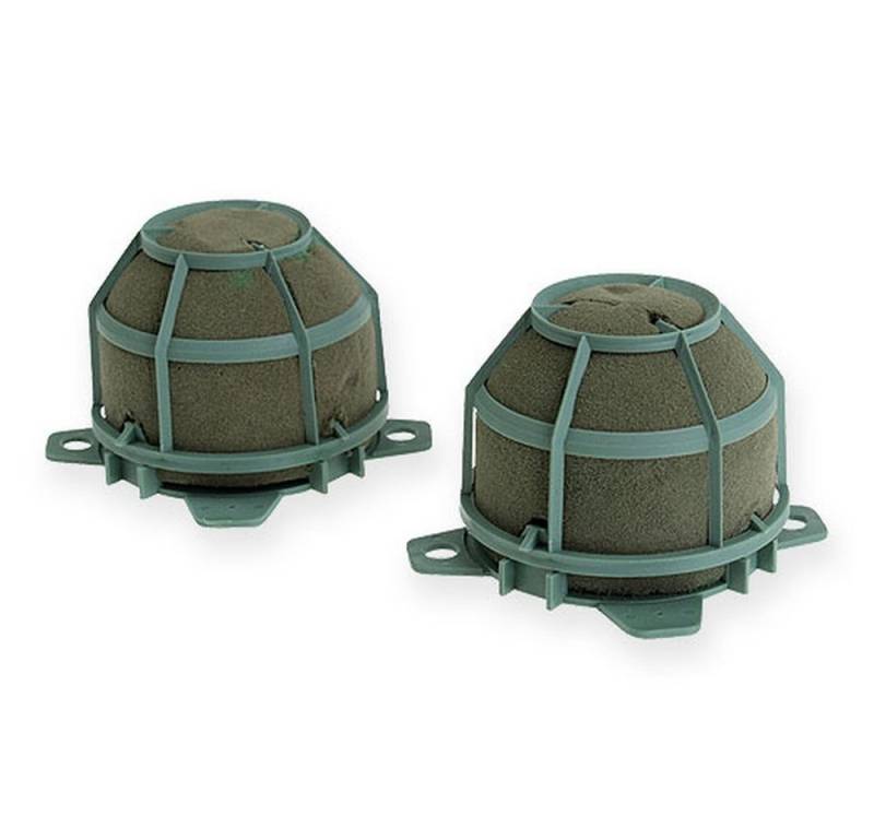 mosy Bastelkranz Steckschaum IGLU Set 5cm 12St - Miniatur Blumenhalter für Tischdeko & mosy Bastelkranz Steckschaum IGLU Set 5cm 12St - Miniatur Blumenhalter für Tischdeko & von mosy
