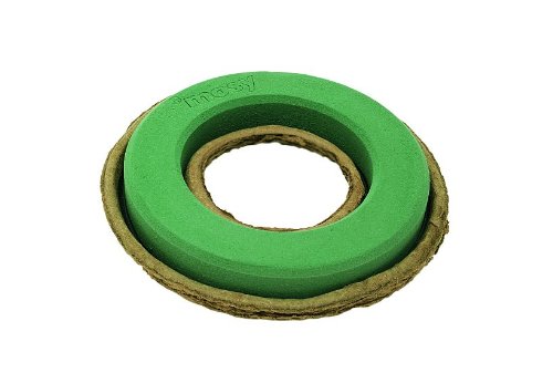 mosy Pflanzringe, Durchm 17 cm, Blumen-Steckschaum, Steckmasse, Ring, Kranz, Frischblumen, Blumen-Deko, Tisch-Gestecke, Blumen-Gestecke von mosy