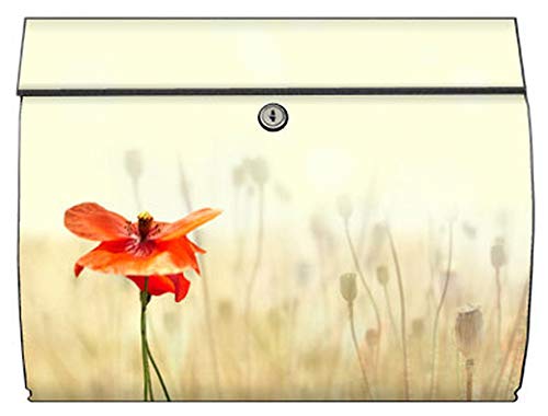 motivX-Ideenwerkstatt Briefkasten Swing Wandbriefkasten mit Motiv einsame Mohnblume motivX-Ideenwerkstatt Briefkasten Swing Wandbriefkasten mit Motiv einsame Mohnblume von motivX