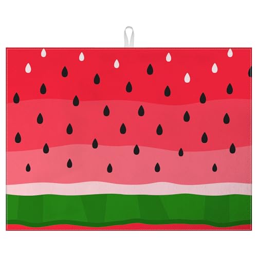 Wassermelonen-Abtropfmatte für Küchentheke, Obst, saugfähig, wendbar, Abtropfmatte, Abtropfmatte, 45,7 x 61 cm von mountanlly