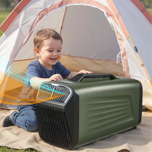 moupeaktain Mobile Klimaanlage, 5400BTU/5600BTU Klimagerät Mit 4 Modi, 3 Geschwindigkeiten, Kühlen/Heizen Von 10㎡, Klimaanlage Mobil Für Camping, Van Life, Zelt, Kleine Räume,Green moupeaktain Mobile Klimaanlage, 5400BTU/5600BTU Klimagerät Mit 4 Modi, 3 Geschwindigkeiten, Kühlen/Heizen Von 10㎡, Klimaanlage Mobil Für Camping, Van Life, Zelt, Kleine Räume,Green von moupeaktain