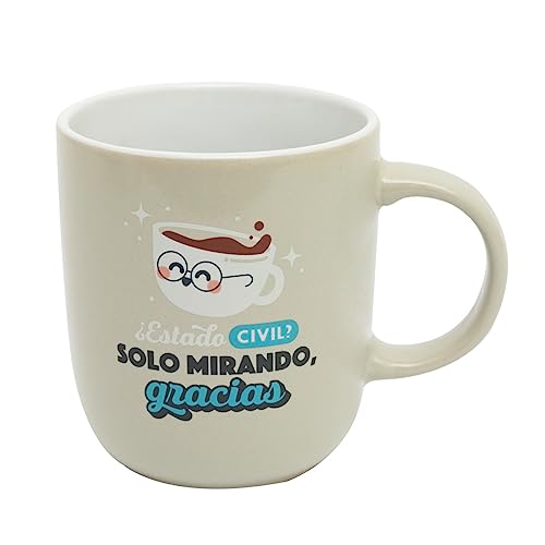 Mr.Wonderful Tasse, Familienstand: nur auf der Suche, danke, 12 x 15,5 x 18,5 von Mr. Wonderful