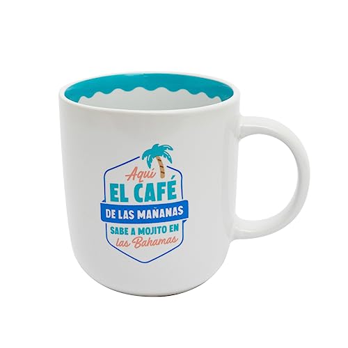 Mr.Wonderful Tasse, Hier schmeckt der Morgenkaffee nach Mojito auf den Bahamas, 12 x 15,5 x 18,5 cm von Mr. Wonderful