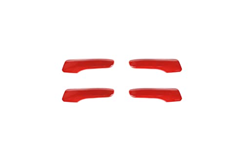 Auto-Innenraum-Türgriff /Passend for Dodge Charger/ for Chrysler 300C 2011+ Autotürgriff-Dekorationsabdeckung Zieraufkleber Aufkleber Zubehör Carbonfaser-Look Autotürgriff Auto vorne Links(Red) von mraznlbm