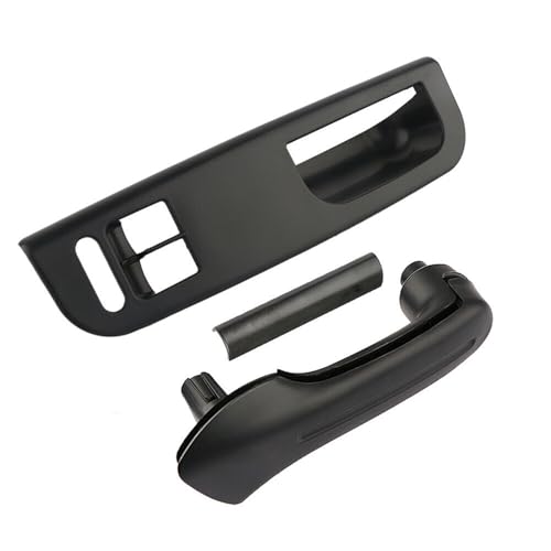 Auto-Innenraum-Türgriff 3 Teile/satz Schwarz Innen Tür Haltegriff Abdeckung Schalter Lünette 3B1867171D 1J4867180A /Fit for VW 2 Türer Jetta Bora/Golf MK4 1999-2005 Autotürgriff Auto vorne Links von mraznlbm