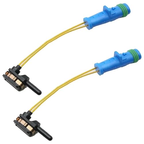 Bremsbelagverschleißsensor 2X Vorne Hinten Bremsbelag Tragen Sensor 2205400617 1695401617 /Fit for Mercedes/Fit for Benz Blau Kunststoff Auto Acesssories Bremsbelagdickensensor von mraznlbm