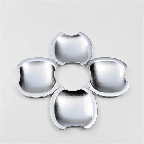 mraznlbm Auto-Außentürgriff ABS Chrom Türgriffabdeckung Cup Bowl Trim Car Styling Overlay/Passend for Hyundai/Passend for Santa Fe 2007 2008 2009 2010 2011 2012 Auto Außentürgriff Fahrertür(Bowl) von mraznlbm