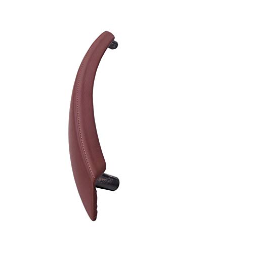 mraznlbm Auto-Innenraum-Türgriff Innentürgriff for Beifahrertür links und rechts, Außenabdeckung aus Leder, passend for BMW X5 X6 E70 E71 E72 2007–2013 Autotürgriff Auto vorne Links(Right Red Brown) von mraznlbm