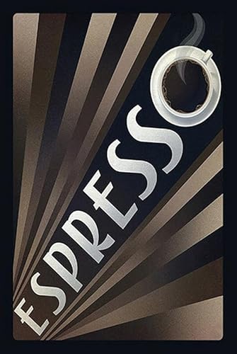 mrdeco Holz Schild 12x18cm Espresso Holzschild von mrdeco