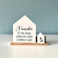 Deko Häuser L Einzugsgeschenk Geschenk Zum Einzug Set Familie Geschenkidee Ankerliebe von mrsfannycreate