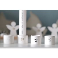 Mini Kerzenhalter Für Stabkerzen I Kleiner Kerzenständer, Taufe, Hochzeit, Gastgeschenk Etc. Verschiedene Motive von mrsfannycreate