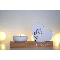 Trauer Tier Pferd - Trauergeschenk Personalisiert Trostlicht Deko Mit Teelicht Kerzenhalter Und Herz Trauer Tier Pferd - Trauergeschenk Personalisiert Trostlicht Deko Mit Teelicht Kerzenhalter Und Herz von mrsfannycreate