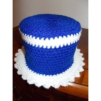 Klohut -Klohütchen Toilettenpapier Hut Blau/Weiss Klohut -Klohütchen Toilettenpapier Hut Blau/Weiss von msgfashion