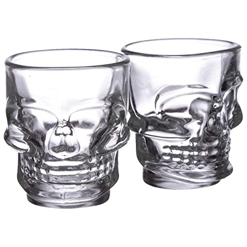 Deko Schnapsglas ''Braindead'' - 2er Set - Totenkopf Skull Shot Glass - Party Bar Halloween von mtb more energy
