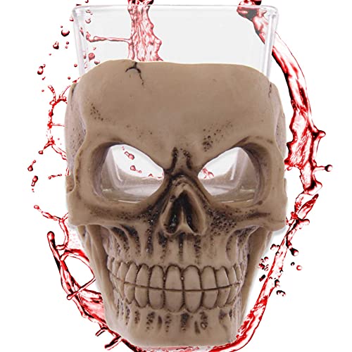 Deko Schnapsglas ''Teufelszeug'' - Totenkopf Shot-Glas (5cl) - Höhe 7 cm - Bar Party Geschenk von mtb more energy