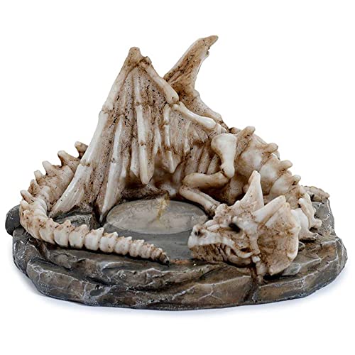 mtb more energy Deko Teelichthalter ''Sleeping Dragon'' - Drachen Kerzenhalter - 6x11x10 cm - Drache Fantasy Figur Dekoration von mtb more energy