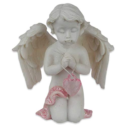 mtb more energy Deko Engelchen ''Guardian Heart'' - Engel Schutzengel Engelsfigur Cherubinchen - Höhe 8 cm - Dekoration Figur Babyengel von mtb more energy