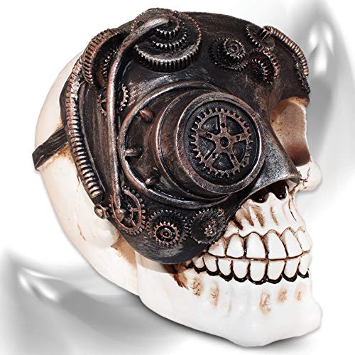 mtb more energy Deko Totenkopf ''Steampunk Francis'' Totenschädel Figur Dekoration von mtb more energy