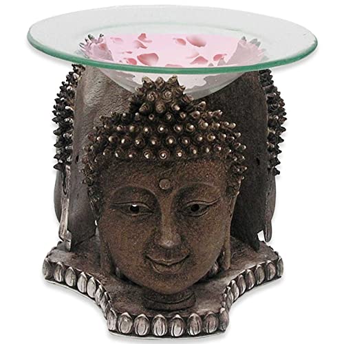 mtb more energy Duftlampe ''Ancient Buddha'' - Duftlicht Aromalampe Teelichthalter - Höhe 10 cm - Wellness Geschenk Deko von mtb more energy