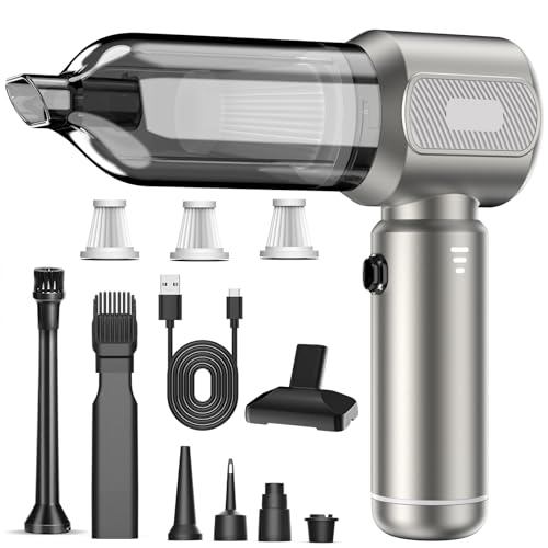 mtchavno Handstaubsauger Akku, Akku Handstaubsauger Kabellos mit 21000Pa Bürstenlosem Motor, 4 in 1, 3 Geschwindigkeiten, Mini Staubsauger Auto mit HEPA-Filter für Auto, Haus, Büro mtchavno Handstaubsauger Akku, Akku Handstaubsauger Kabellos mit 21000Pa Bürstenlosem Motor, 4 in 1, 3 Geschwindigkeiten, Mini Staubsauger Auto mit HEPA-Filter für Auto, Haus, Büro von mtchavno