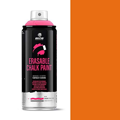 mtn Orange Kreidefarbe - 400 ml Aerosol-Kreidespray für vorübergehende Anwendungen von Montana Colors