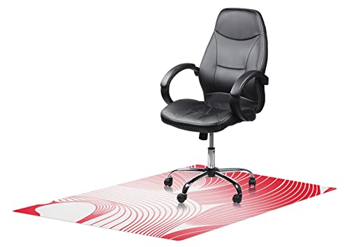 Mubusi Floor Protection Mat Dynamisch 60x80 cm - Schreibtischstuhl Unterlage Anti-Rutsch - Bodenschutzmatte bürostuhl - Bodenschutzmatte Parkett - Chair Mat von mubusi