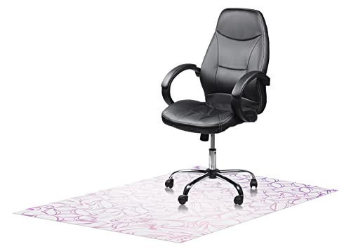 Mubusi Floor Protection Mat Eintauchen 60x120 cm - Schreibtischstuhl Unterlage Anti-Rutsch - Bodenschutzmatte bürostuhl - Bodenschutzmatte Parkett - Chair Mat von mubusi