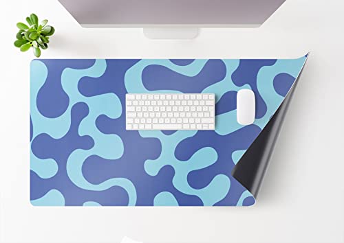 Mubusi Schreibtischunterlage Matte Koralle 40x80 cm - Desk Mat Gaming - Mauspad Wasserdicht - Schreibtischschutz XL - Tischschutz für Tastatur und Maus von mubusi