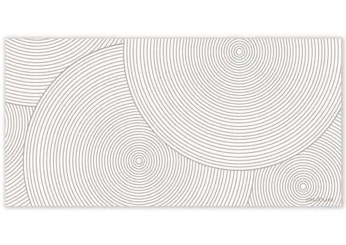 mubusi Vinyl Teppich Dünen 120x240 cm - Küchenbodenmatte - rutschfest und flammhemmend - Großer Teppich - PVC-Teppiche - Teppich Wasserfest - Wohnzimmer Deko von mubusi