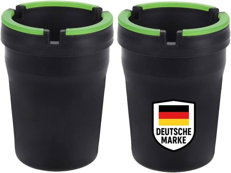 mucHome Aschenbecher 2er Set Aschenbecher Ø8cm Windaschenbecher/Sturmaschenbecher von mucHome